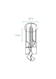 Acrylic Lace 5 Light Chandelier // Chrome