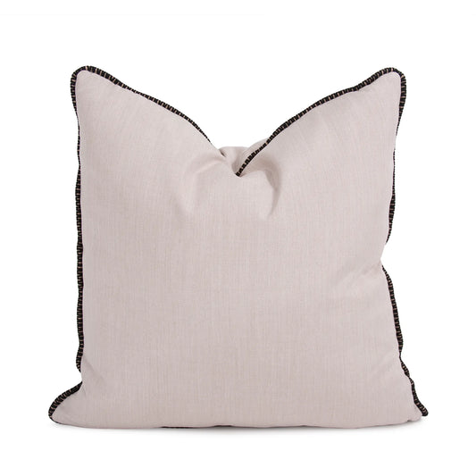 20 x 20 Outdoor Pillow with Dec Cord- Seascape Sand- Down Alternative Insert