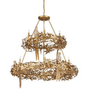 Aviary Gold Two-Tier Chandelier