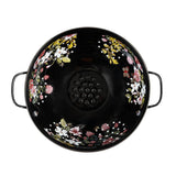 Blue Stallion Floral Bouquet 3Qt Enamel Colander