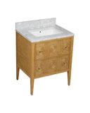 Santos 28" Sea Sand Vanity with Rectangular Undermount Sink