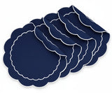 Blue Scalloped Placemats