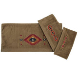 Del Sol 3PC Towel Set, Mocha, 2 MOQ