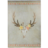 Desert Skull Bohemian Canvas Wall Decor, 4 MOQ