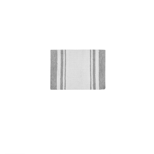 Reversible Cotton Bathroom Rug, Grey