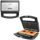 Belgian Waffle Maker 1200W - 2-Slice, Non-Stick, Compact
