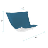 Puff Chair Cushion Seascape Turquoise Cushion and Cover