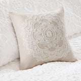 Tufted Medallions Comforter/Duvet Cover Set Decor Pillo