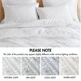 Bohemian Geometric Comforter Mini Set, White