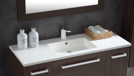 Conques 48 in. W x 20 in. H Bathroom Vanity in Rich Brown