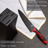 Moss & Stone 7-Piece Kitchen Knife Set with Block