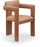 Brenda - Faux Leather Dining Chair (Set of 2) - Cognac