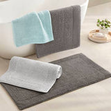 100% Cotton Tufted 3000 Gsm Reversible Bath Rug, Charcoal