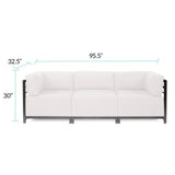 Axis 3pc Sectional Seascape Natural Titanium Frame