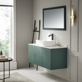 Modena Series 5.4 in. Ceramic Rectangular Vessel Bathroom Sink Basin in White