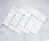 Gray Embroidery Napkins - Line Design