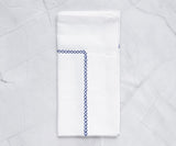 White Cloth Napkins - Diamond Embroidered Napkins