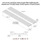 Wide Willow Panel