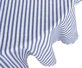 Blue and White Striped Tablecloth