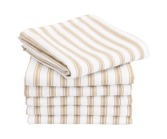 Tan Kitchen Towels Set of 6