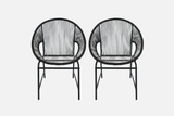 LARIN Outdoor Wicker Chair Set Of 2