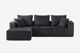 KALEN 103" Corduroy Left Chaise Sofa