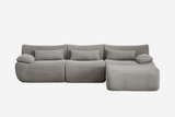 FLOVEX 110" 3-Seater Sofa with 1 Ottoman