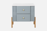 HERIN Modern Nightstand with 2 Storage Drawer