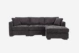 NARLO 97" 3-Seater Sofa with 1 Storage Ottoman