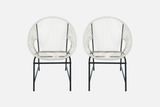 LARIN Outdoor Wicker Chair Set Of 2