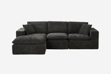 ZORVA 108" 4-Seater Sofa with 1 Ottoman