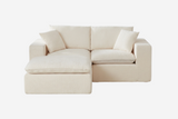ZORVA 78" Loveseat with 1 Ottoman