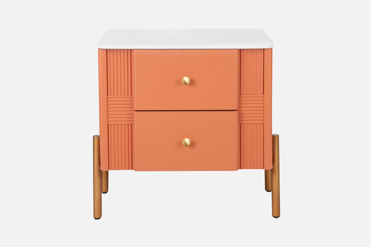 HERIN Modern Nightstand with 2 Storage Drawer