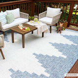 Djugun Blue Outdoor Rug - Clearance