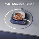 Ciarra Donut Portable Induction Cooktop, 1500W Electric Countertop Burner | Midnight Dream