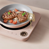 Ciarra Kitchen PortoChef Quartet : Donut Induction Cooktop & HOOD TO GO & Cookware Mini Duo