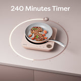 Ciarra Donut Portable Induction Cooktop, 1500W Electric Countertop Burner | Sakura Candy