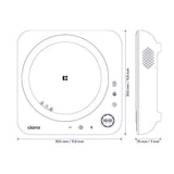 Ciarra Kitchen VersaCook Trio : Donut Induction Cooktop & Cookware Mini Duo