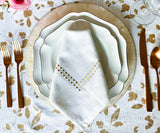 White Dinner Napkins - Pearl Napkins
