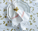 White Dinner Napkins - Pearl Napkins