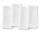 White Hemstitch Linen Napkins