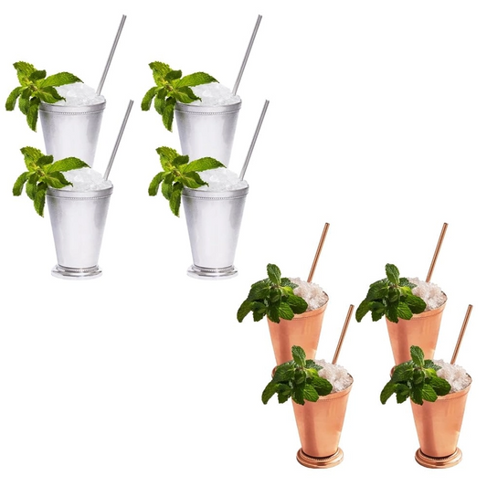 Sol Living Copper Mint Julep Cups 16 Pc Set