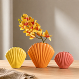 Ceramic Shell Vase Decorative Tabletop Accent
