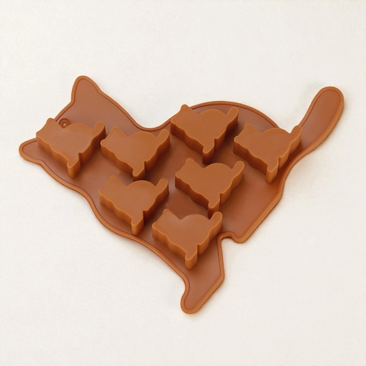 Cat Shape Silicone Ice Cube Tray Mold