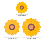Sunflower Silicone Coasters Set of 3