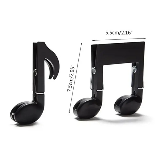 Musical Note Food Bag Clips Set of 2