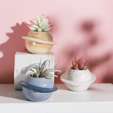 Planet Ceramic Plant Pot Decorative Planter