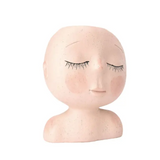 Human Head Resin Vase Decorative Flower Pot