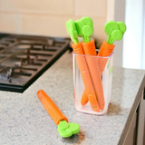 Carrot Food Bag Clips Set of 5