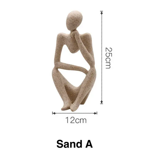 Nordic Thinker Figurine Abstract Home Decor
